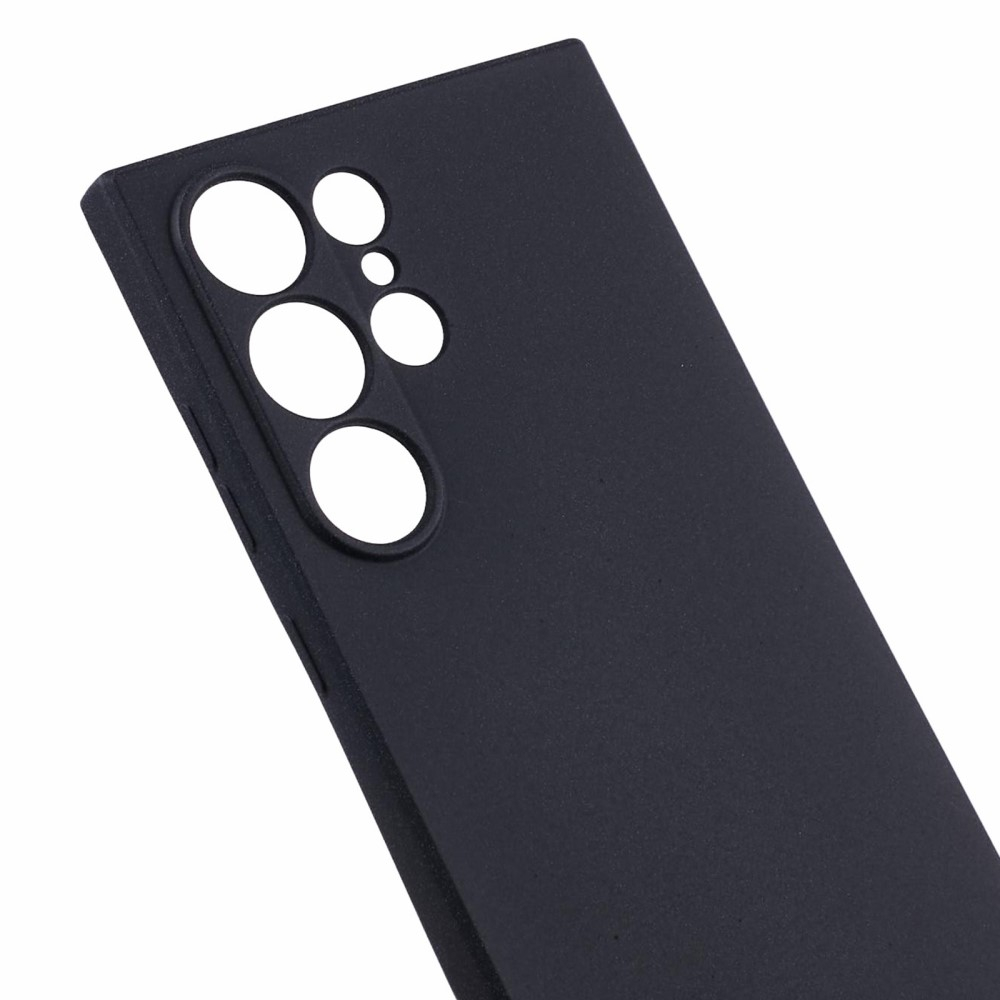 Samsung Galaxy S24 Ultra Gummi Case Hülle mit Kameraschutz - Schwarz