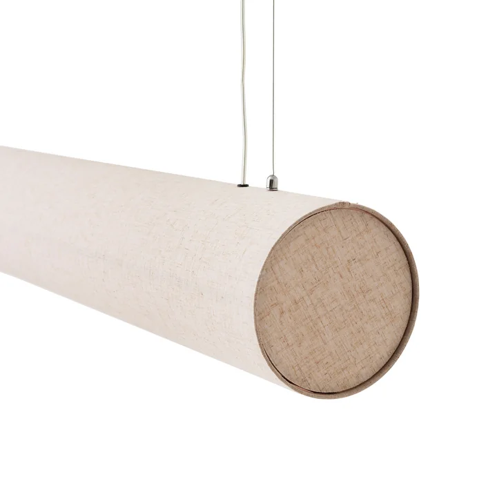 Audo - Hashira Linear LED Pendelleuchte, L 140 cm, raw