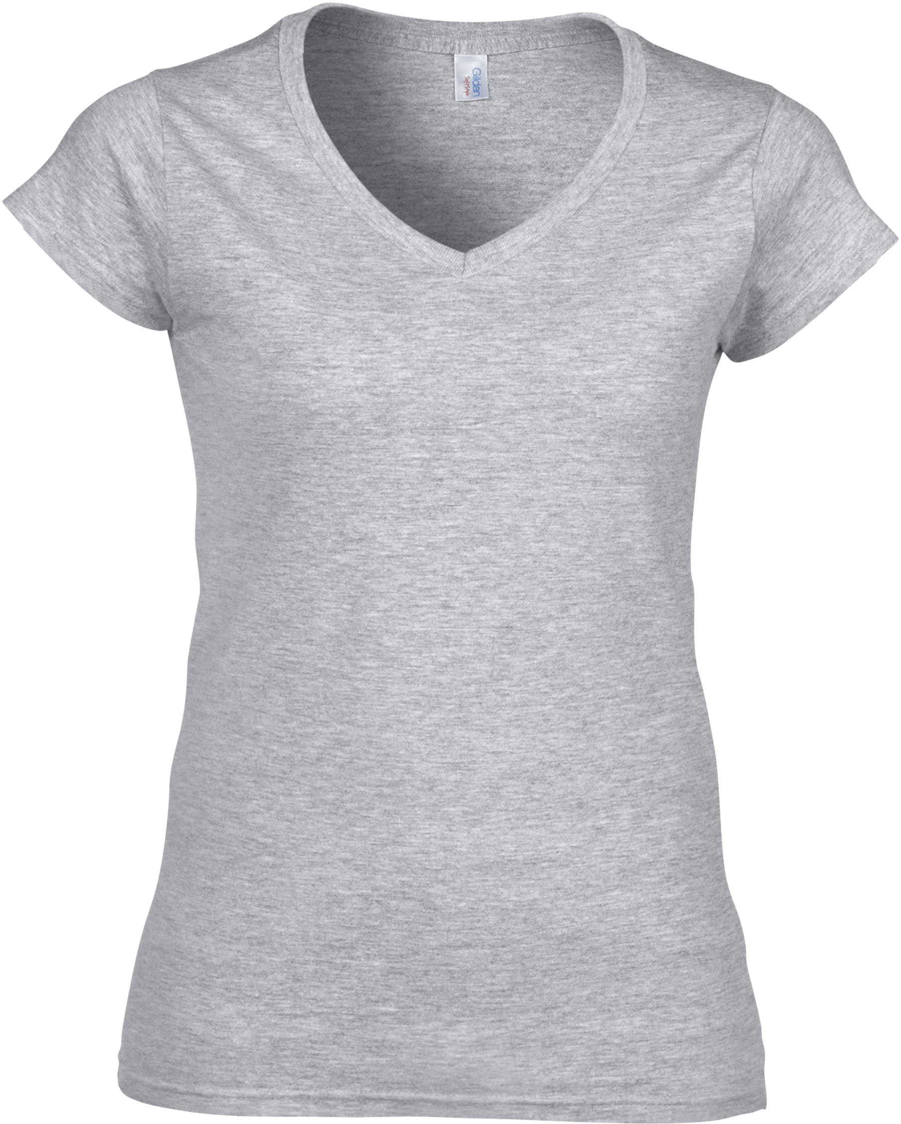Gildan GI64V00L - T-shirt Femme Col V en Coton Doux
