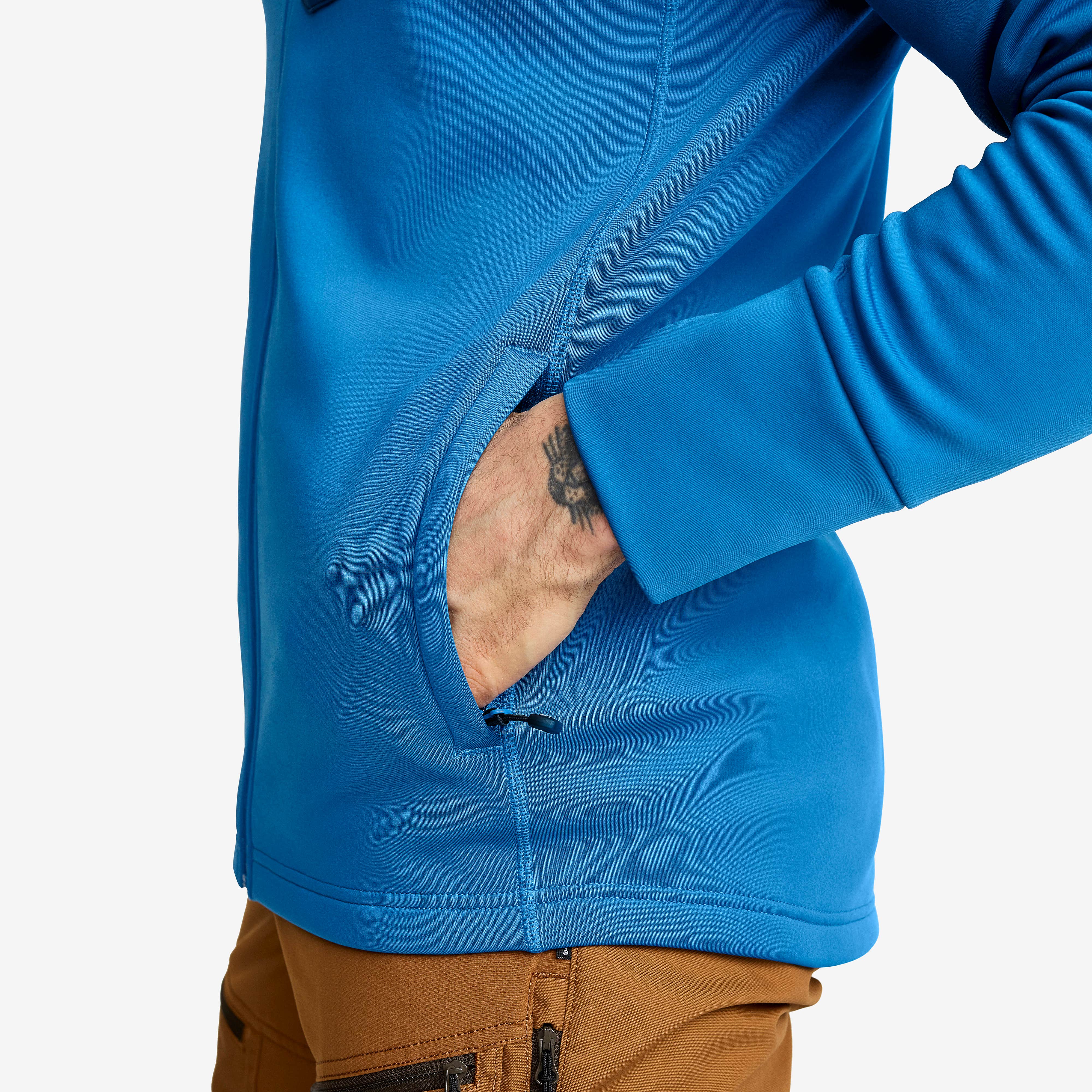 Evolution Stretch Fleece Hoodie Herre Classic Blue