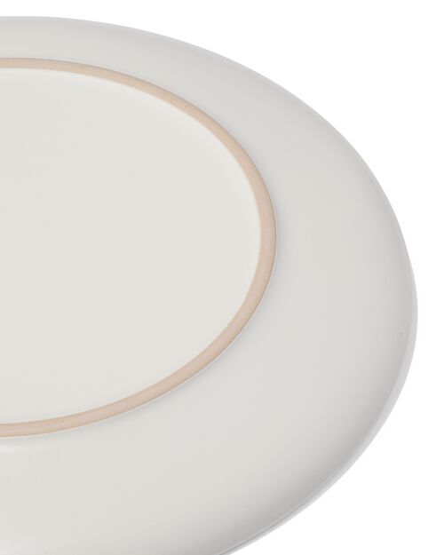 assiette plate Helsinki émail réactif blanc Ø27cm