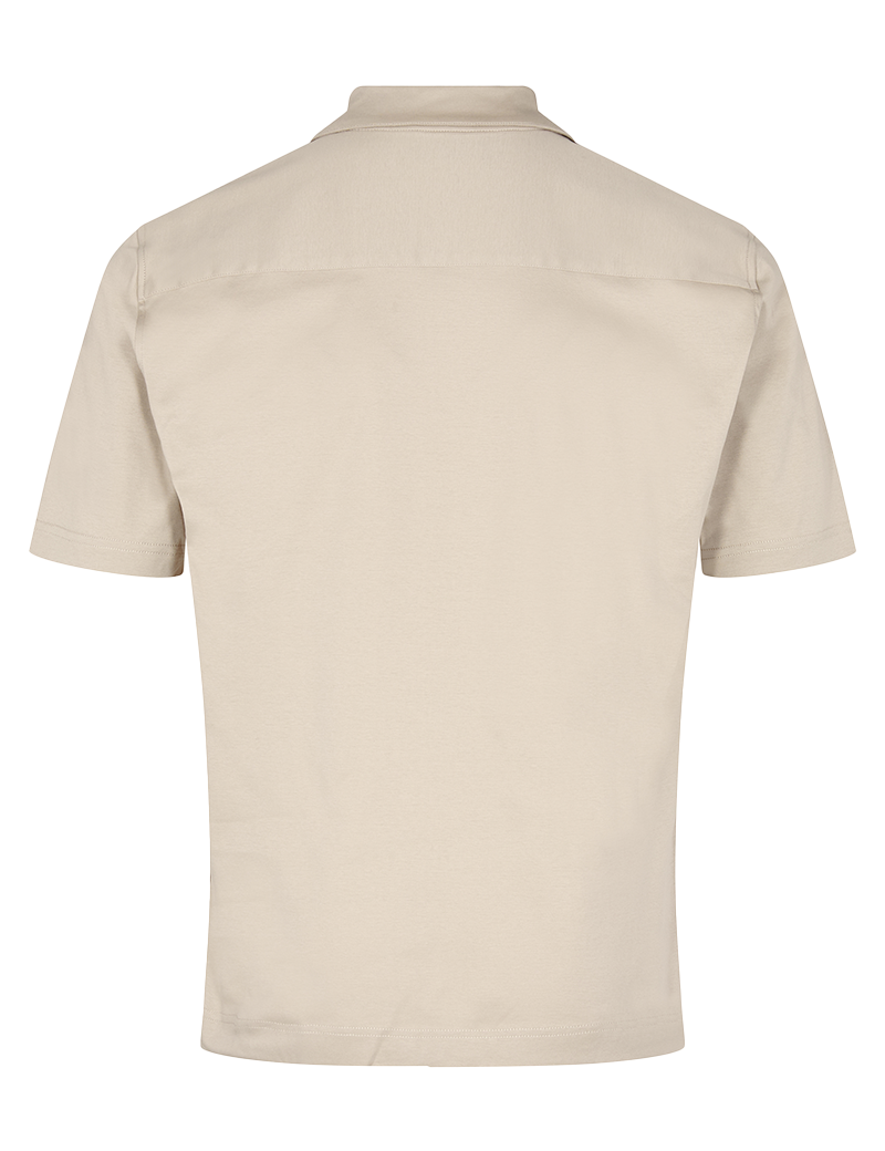 MOS MOSH CHEMISE MANCHES COURTES HOMME MARCO BEIGE