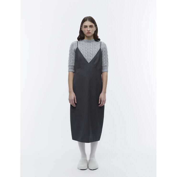 2NDDAY 2ND Medellin - Pinstripes Dark grey melange