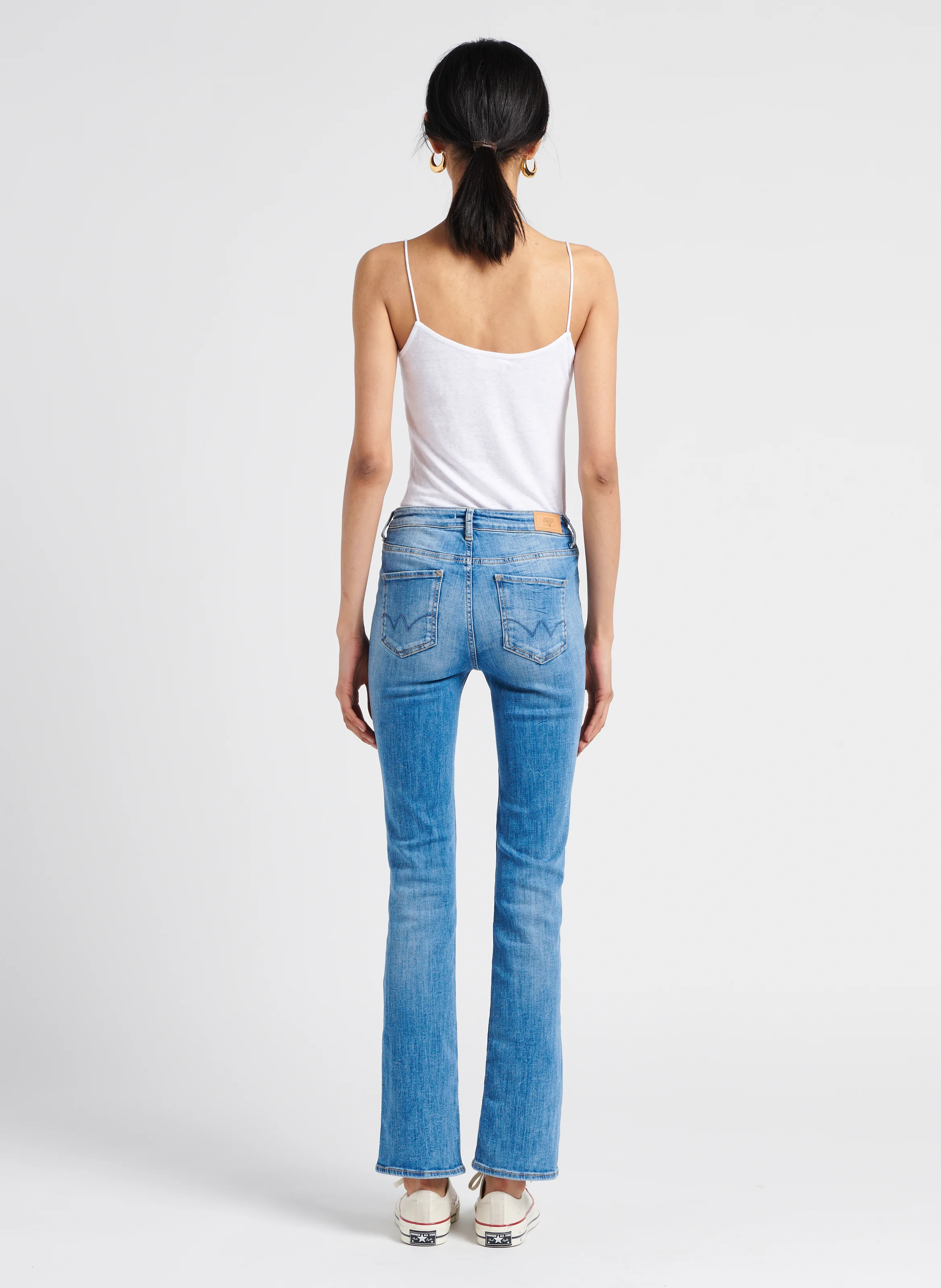 POWERB - Jean bootcut en coton stretch | Bleu