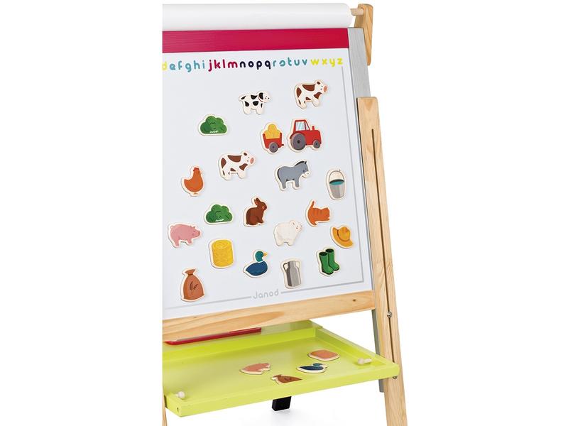 Janod Magnete Bauernhof 24-teilig Magnetset aus Holz