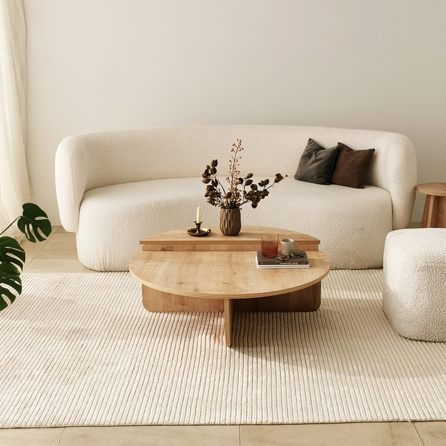 Homtex Exquisiter Sapphire Oak Couchtisch – Stilvoll, langlebig und vielseitig