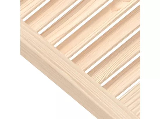 Portes d'armoire à persiennes 2 pcs 61,5x39,4 cm pin massif