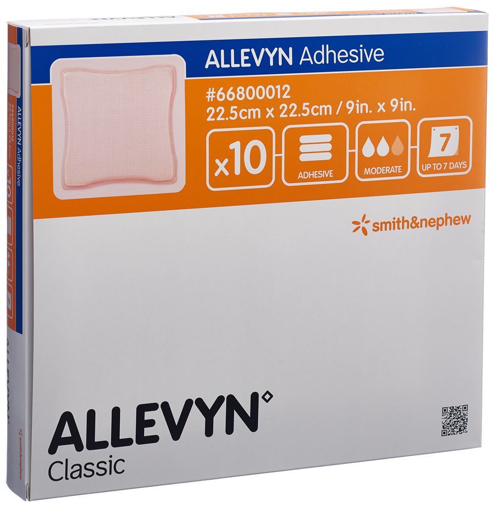 ALLEVYN Wundverband 22.5x22.5cm 10 Stk