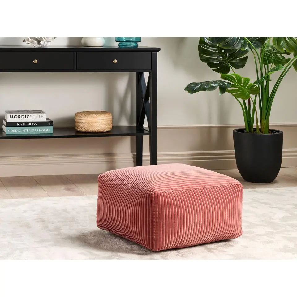 MUKKI - Poef - Rood - Corduroy