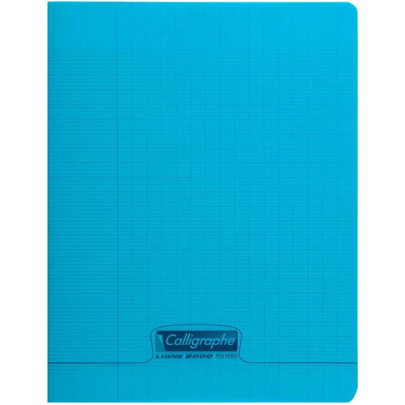 Cahier piqué 8000 POLYPRO 17x22 cm 32 pages grands carreaux 90 g