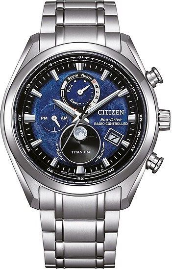 Citizen - Tsuki-yomi Polshorloge - Zilverkleurig - Titanium - Saffierglas