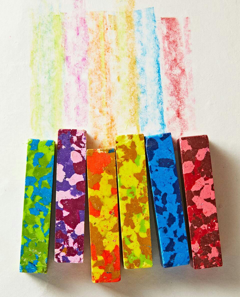 Giz de cera multicolorido (pacote com 6)