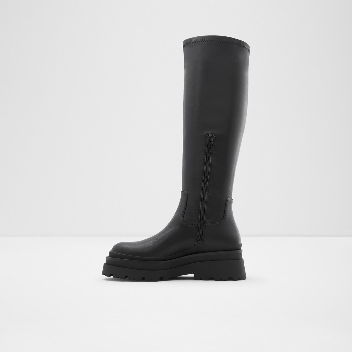 Majorr Black Synthetic Stretch Women Casual boots