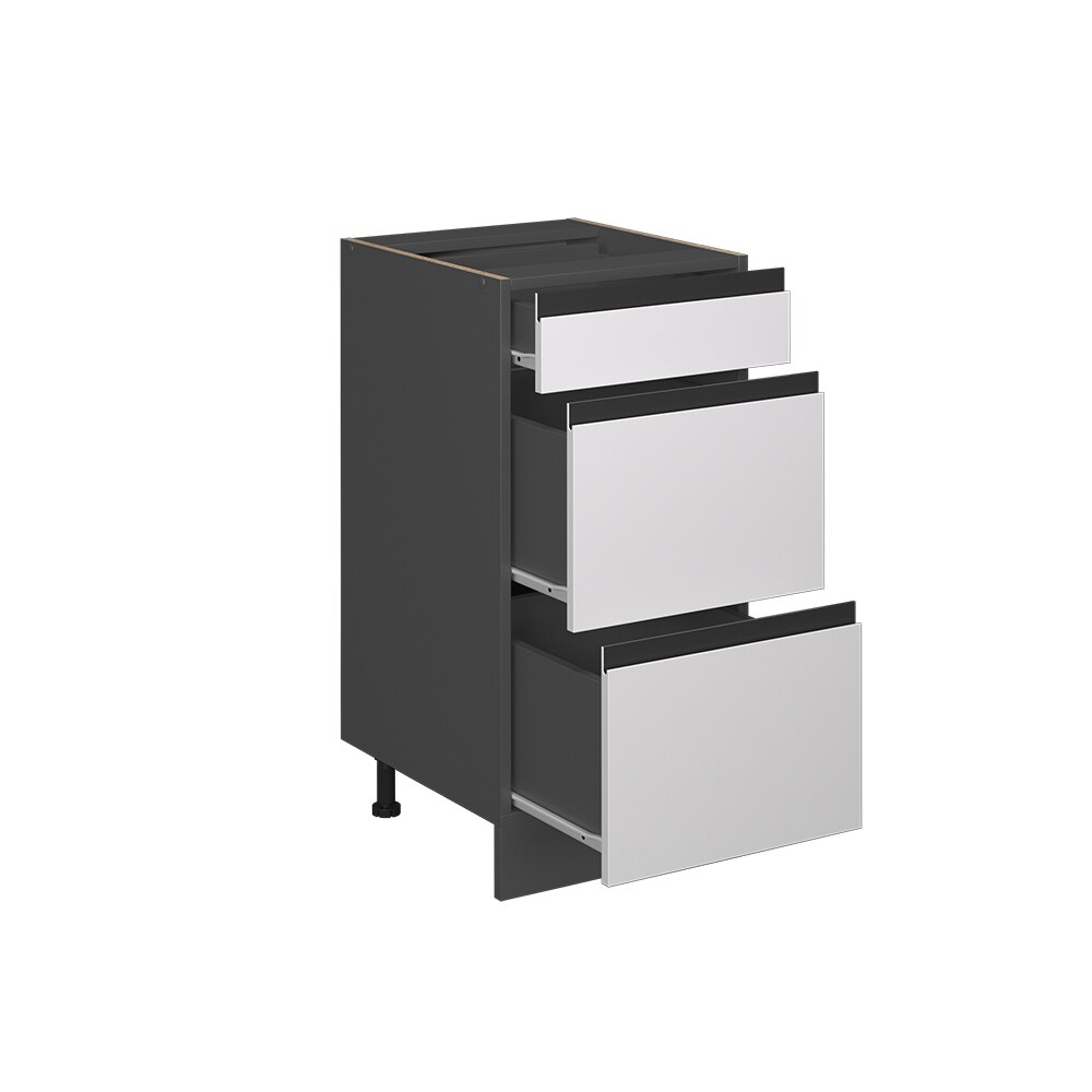Vicco Schubladenunterschrank Küchenschrank Küchenmöbel R-Line J-Shape Anthrazit Weiß 40 cm modern
