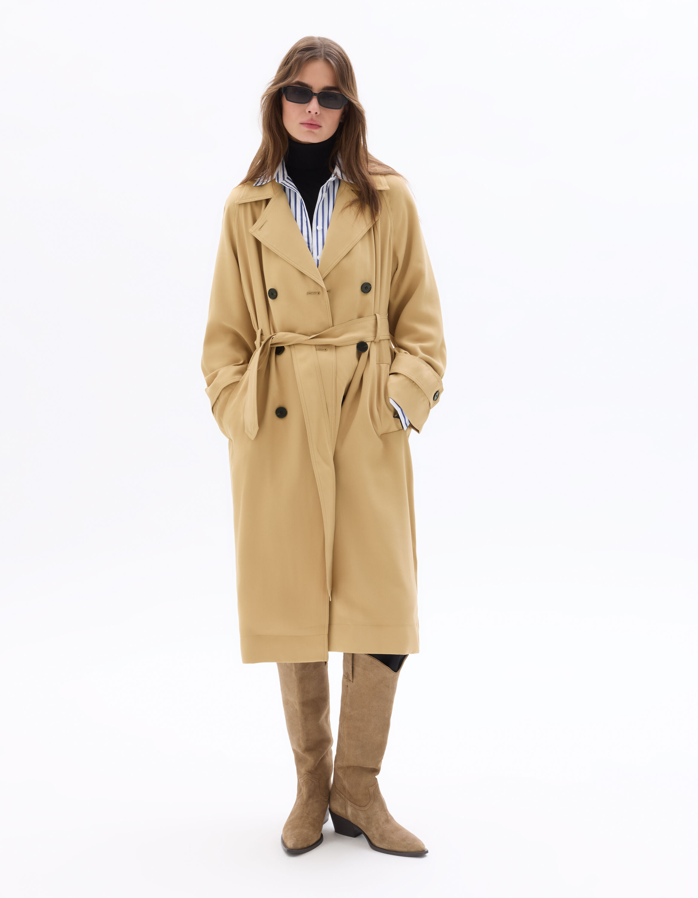 Trench fluide - beige