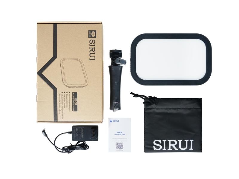 Sirui Dauerlicht E30B Bi-Color Soft LED Panel Leises tragbares LED-Spot-Videolicht