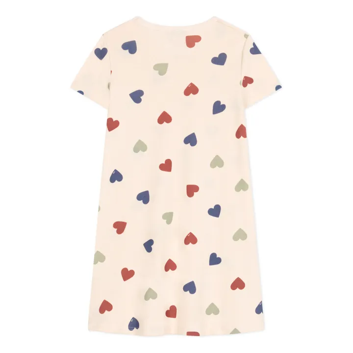 Petit Bateau Chemise de Nuit Maman Cœurs | Beige