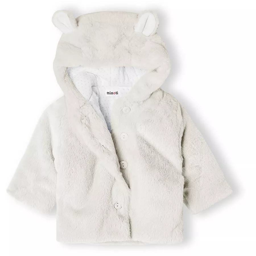 MINOTI Fellimitatjacke Beige