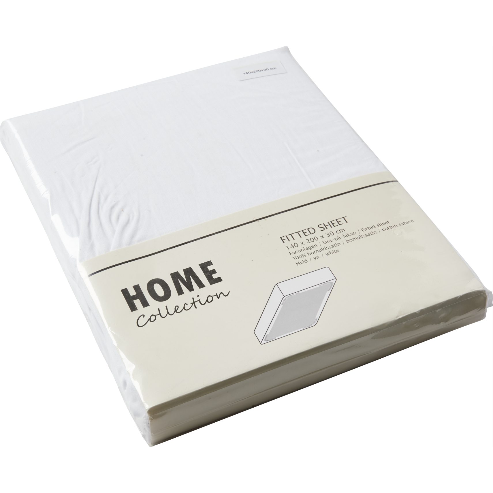 Fitted Sheet Faconlagen 140 x 200 x 30 cm