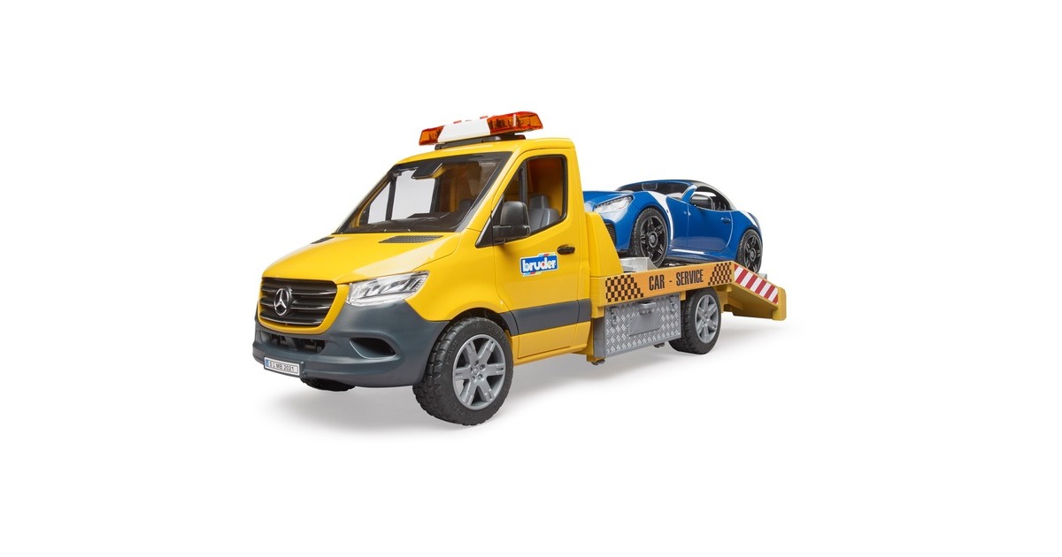 bruderMercedes Benz Sprinter Auto transport en roadster Modelvoertuig  (02675)