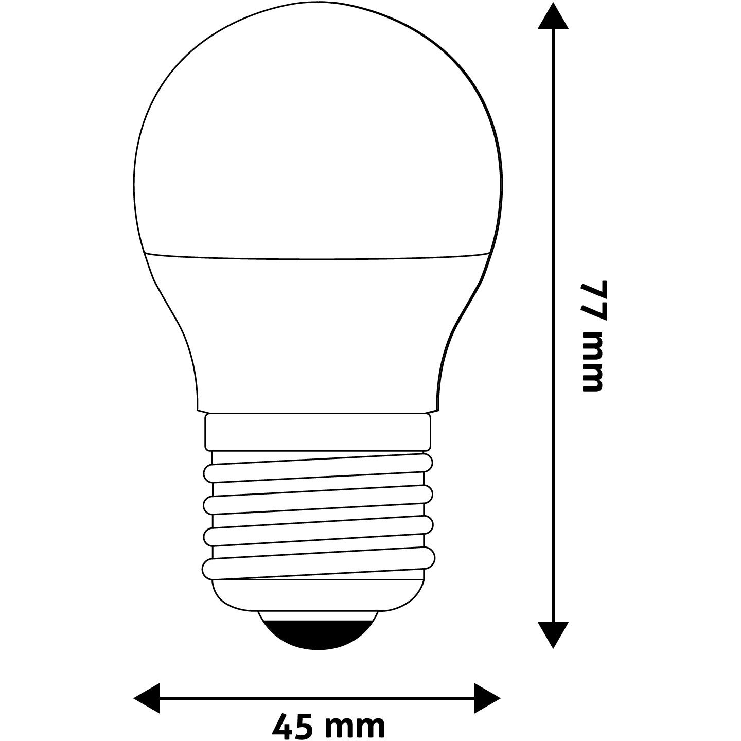 Avide LED Globe Mini G45 6W E27 NW
