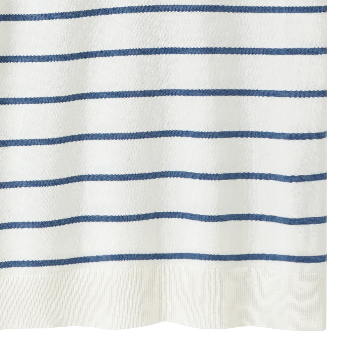 Yigga Jungen Strick-Poloshirt  mit Streifen weiss / blau