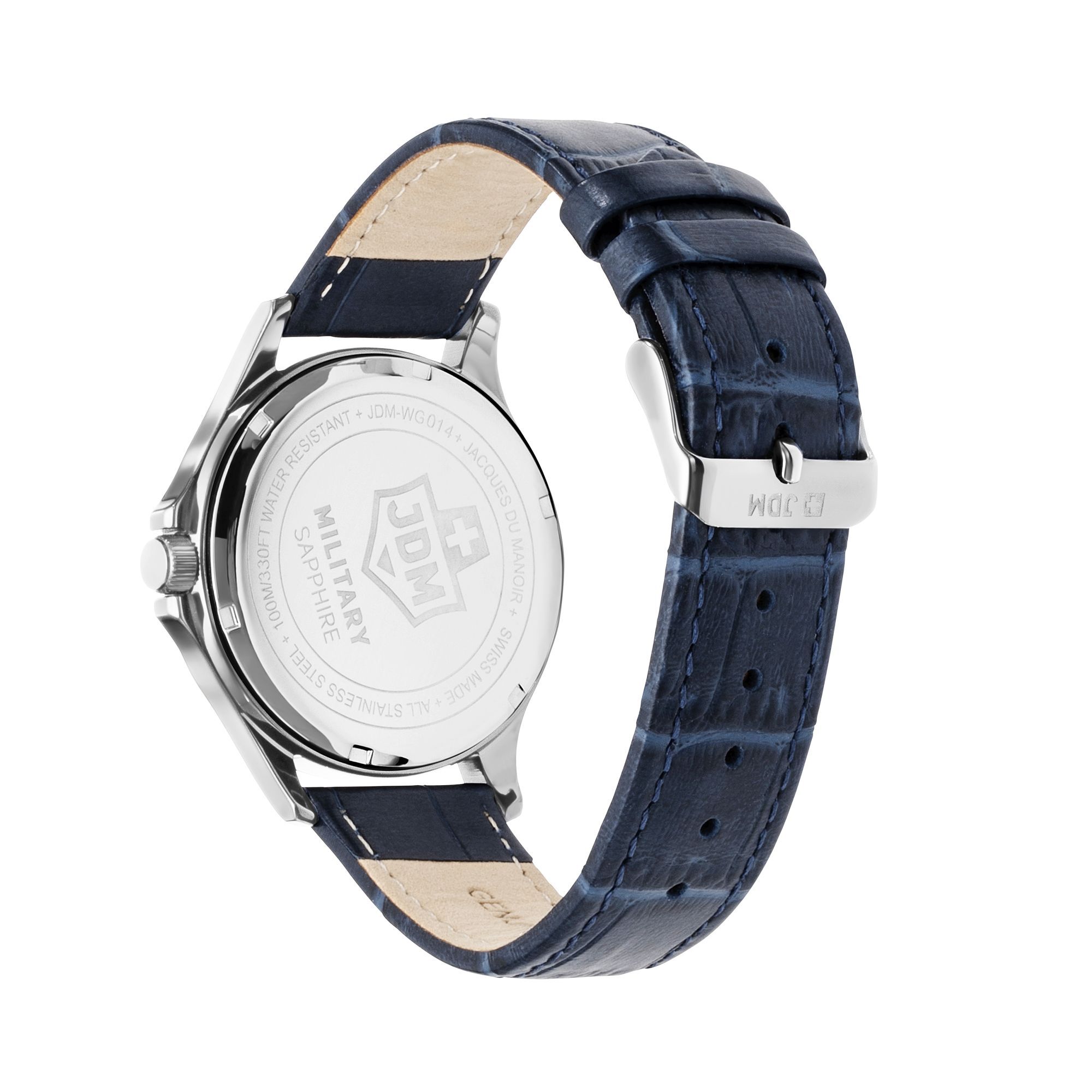 JDM Military Herren Armbanduhr Alpha Big Date 2021 Edelstahl JDM-WG014-08