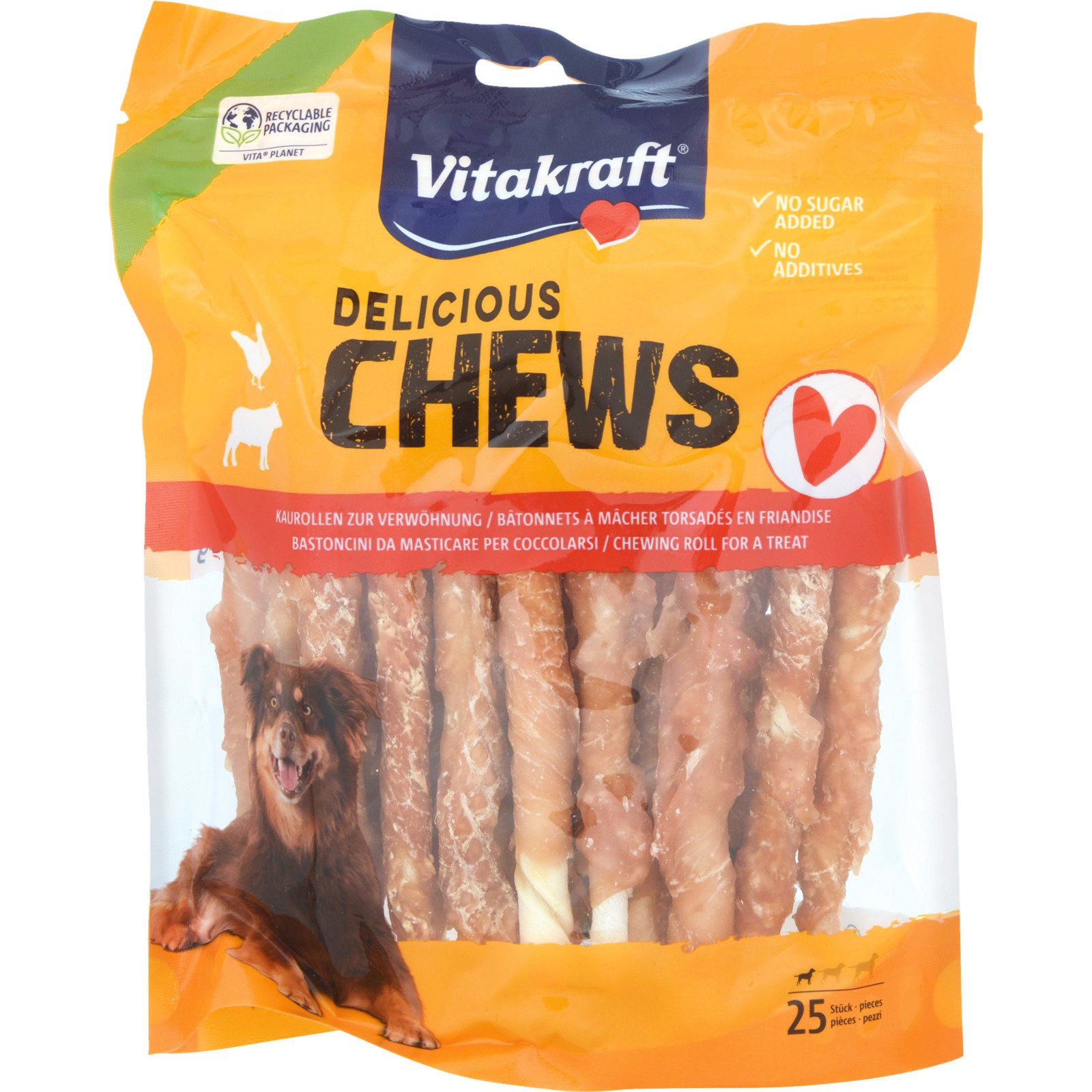 Vitakraft Chews Kaurollen 25 Stück 300 g