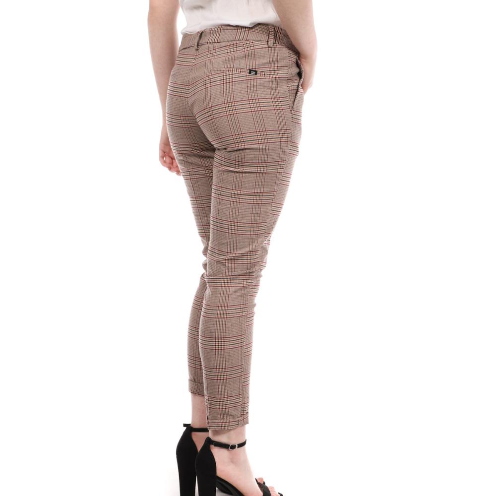Teddy Smith Pantalon Marron Femme Teddy Smith City Jacquard