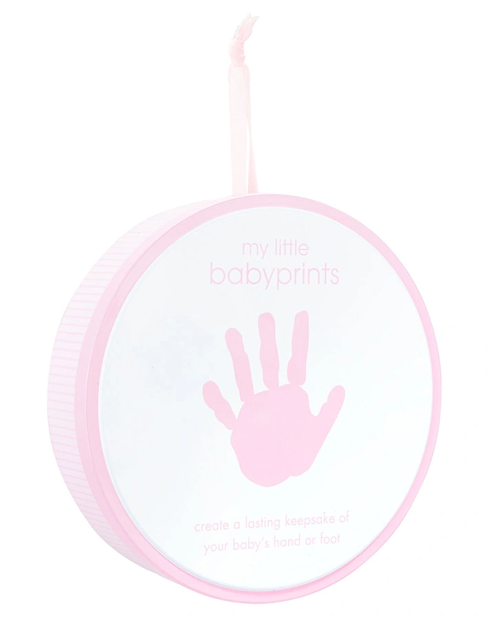 Abdruck-Set MY LITTLE BABYPRINTS ROUND in rosa