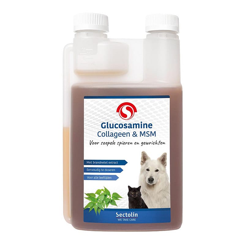 Sectolin Glucosamine, Collageen & MSM Gewrichten Hond Kat | 500 ml | 12454.1