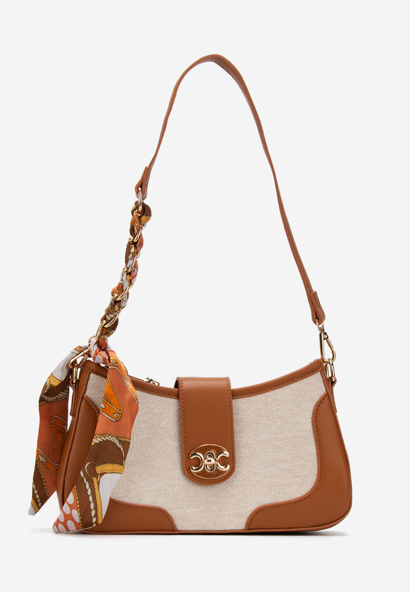 Sac bandoulière femme brune Millia