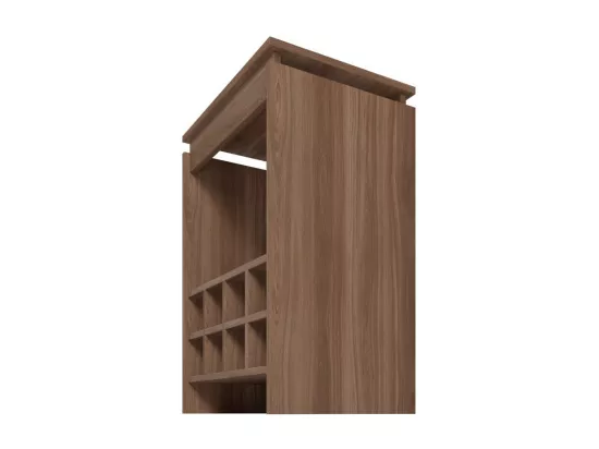 Console - Meuble BAR Châtaignier Rangement 8 Bouteilles FLOAT L 53.5 H 72 P 35 cm