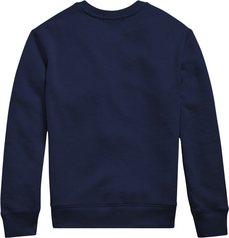 Polo Ralph Lauren Cotton-Blend-Fleece Sweatshirt Blå