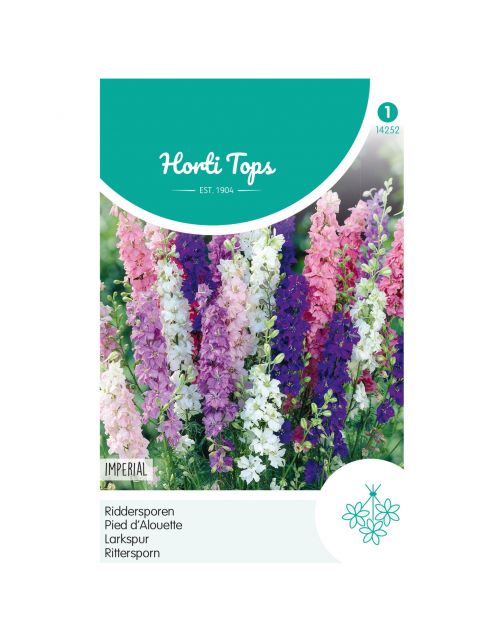 Hortitops Delphinium - Ridderspoor Imperial Gemengd - Bloemenzaden - 1 g