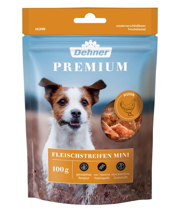 Dehner Premium Hundesnack Fleischstreifen Mini