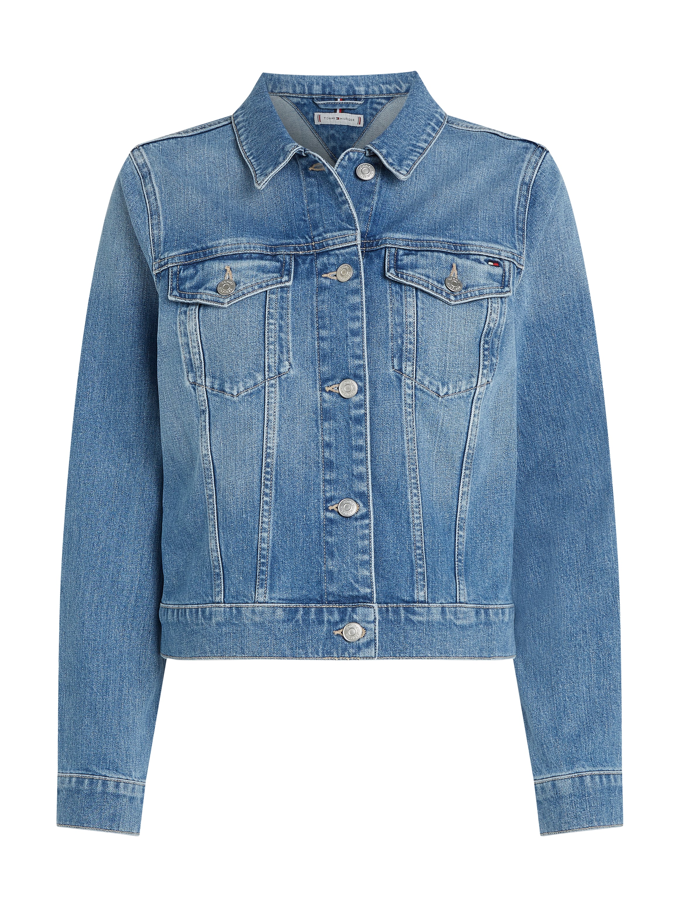 Tommy Hilfiger Jeansjacke »DNM SLIM JACKET UMA« in blauer Waschung