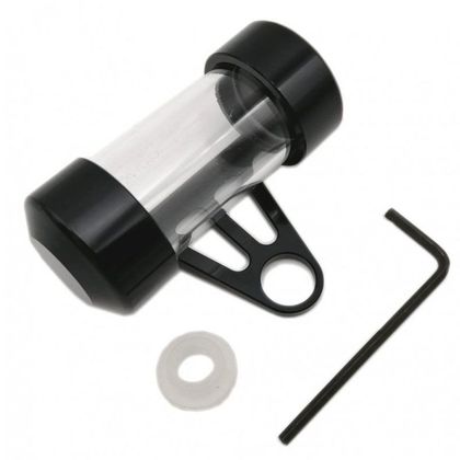 Porte assurance Brazoline cylindrique aluminium noir 70 mm Universel - Noir