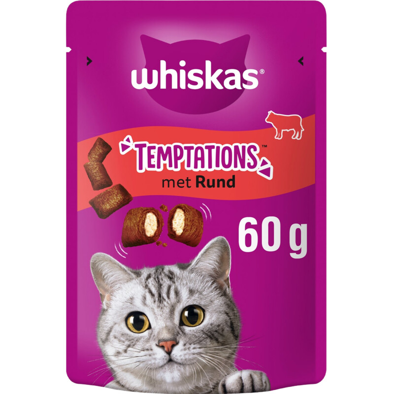 Whiskas Temptations rund kattensnacks