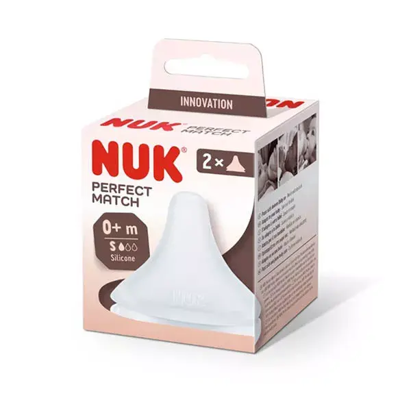 Nuk 2 Tetinas Perfect Match, Tamanho S