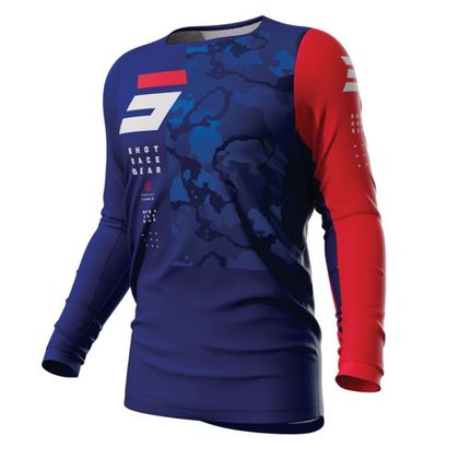 Maillot cross Shot CONTACT - CAMO 2.0 2023 - Bleu