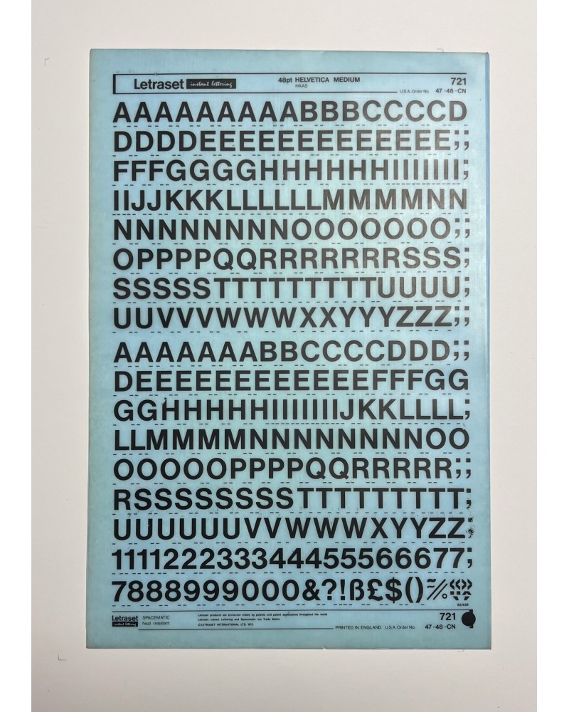 letraset-721- HELVETICA MEDIUM - 48pt