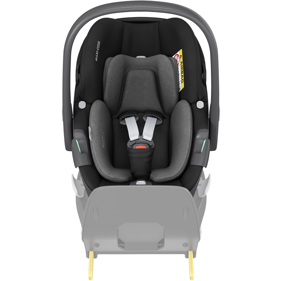 MAXI COSI Kinderwagen Set Leona 2 Essential Black & MAXI COSI Babyschale Pebble 360 Essential Black