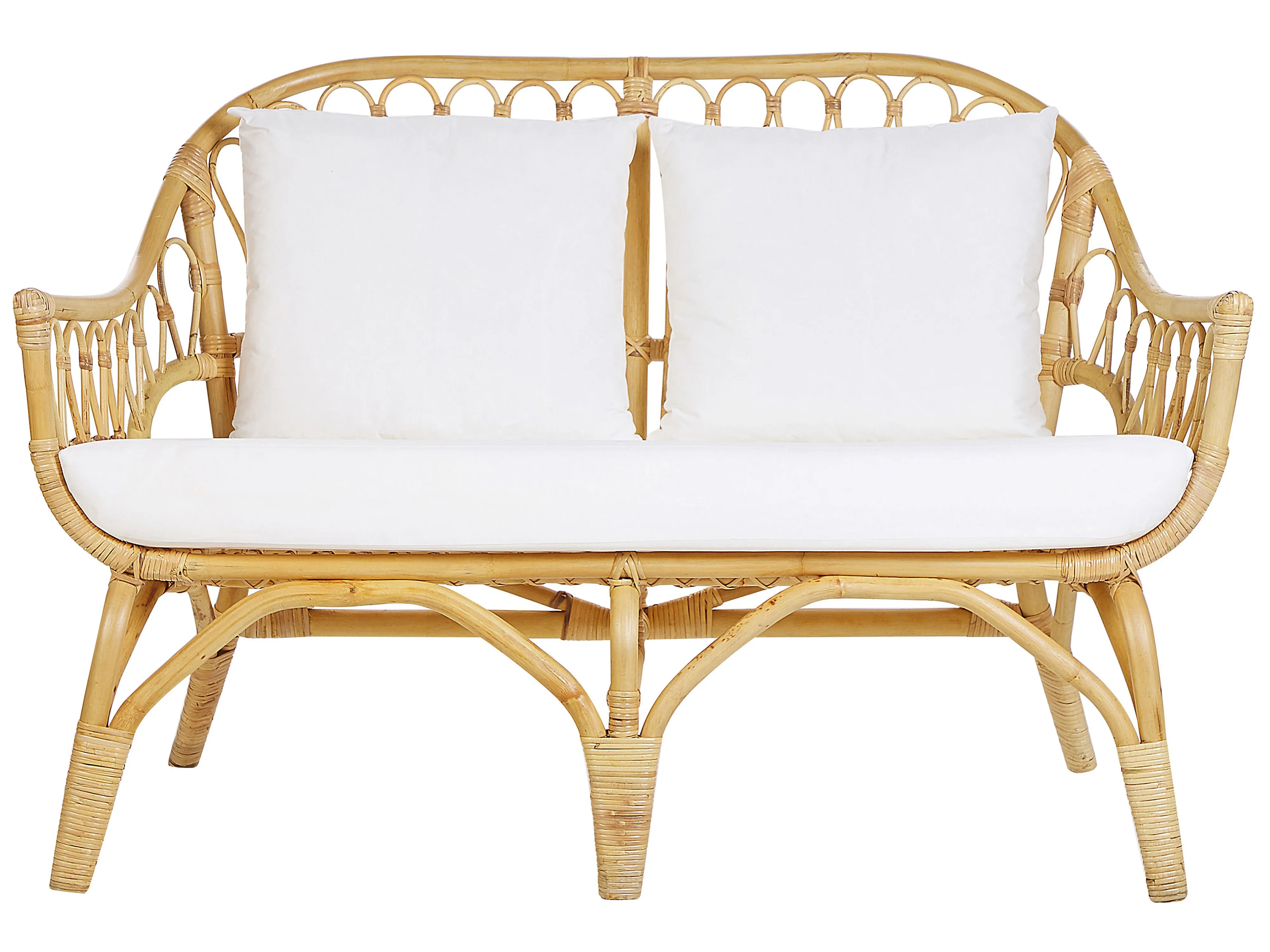 Loungeset met tafel 4-zits SIBARI Rotan Natuurlijk