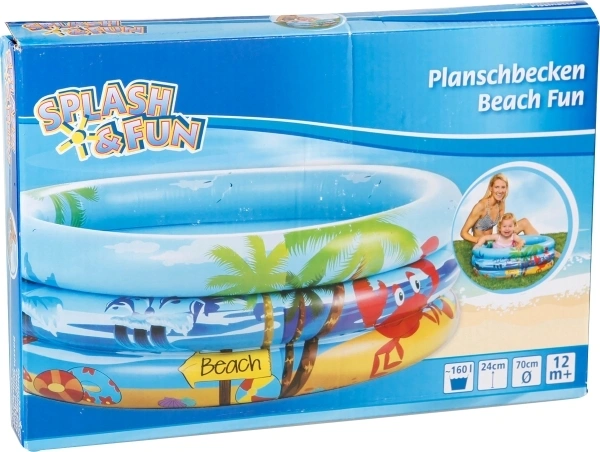 Planschbecken BEACH FUN - BABY (Ø70cm) in blau