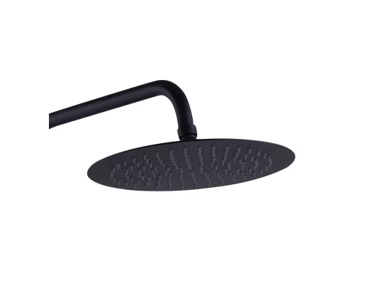Kissy colonne de douche noire avec thermostatique - Essebagno