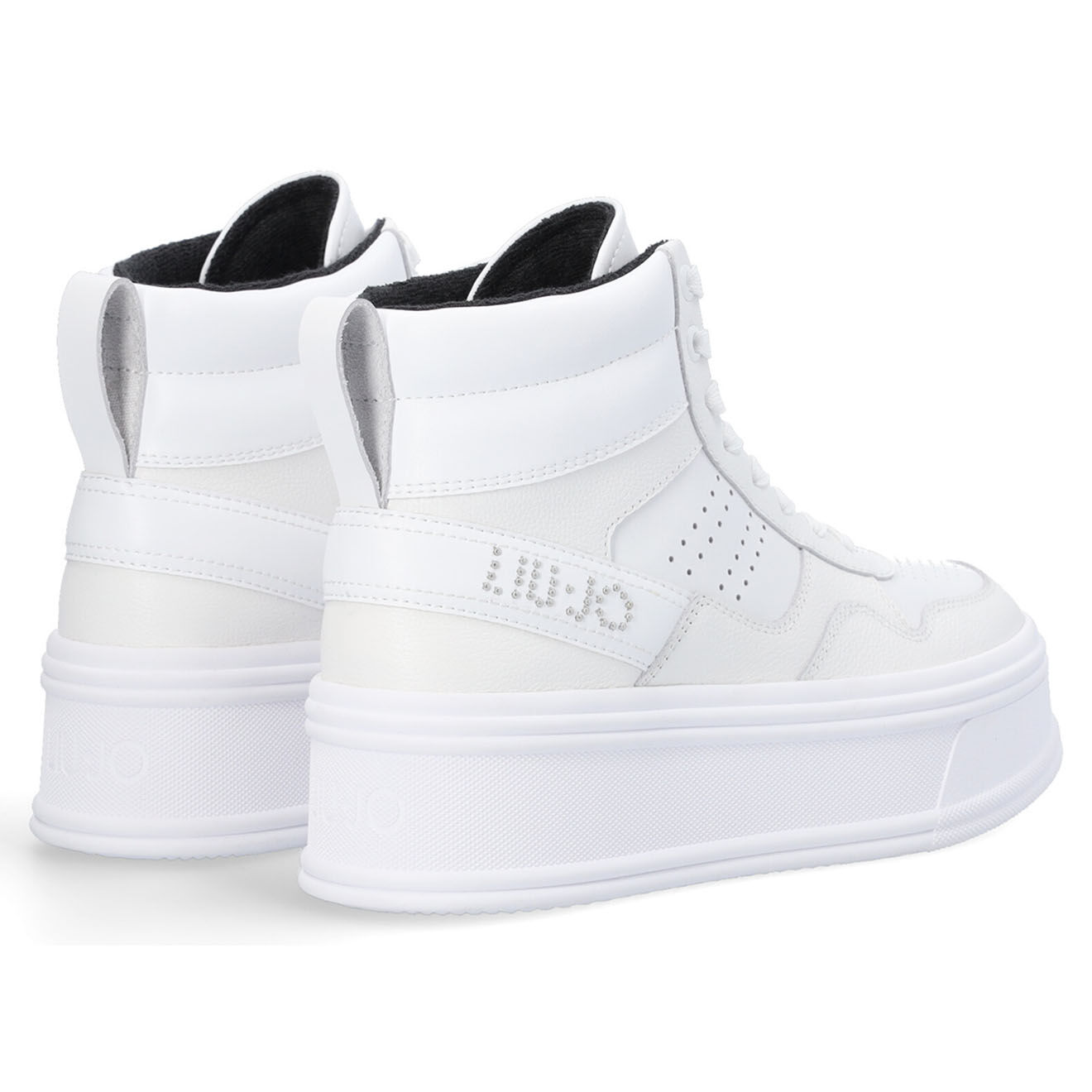 Liu-Jo Sneakers en Cuir Louison blanches - Talon 5 cm