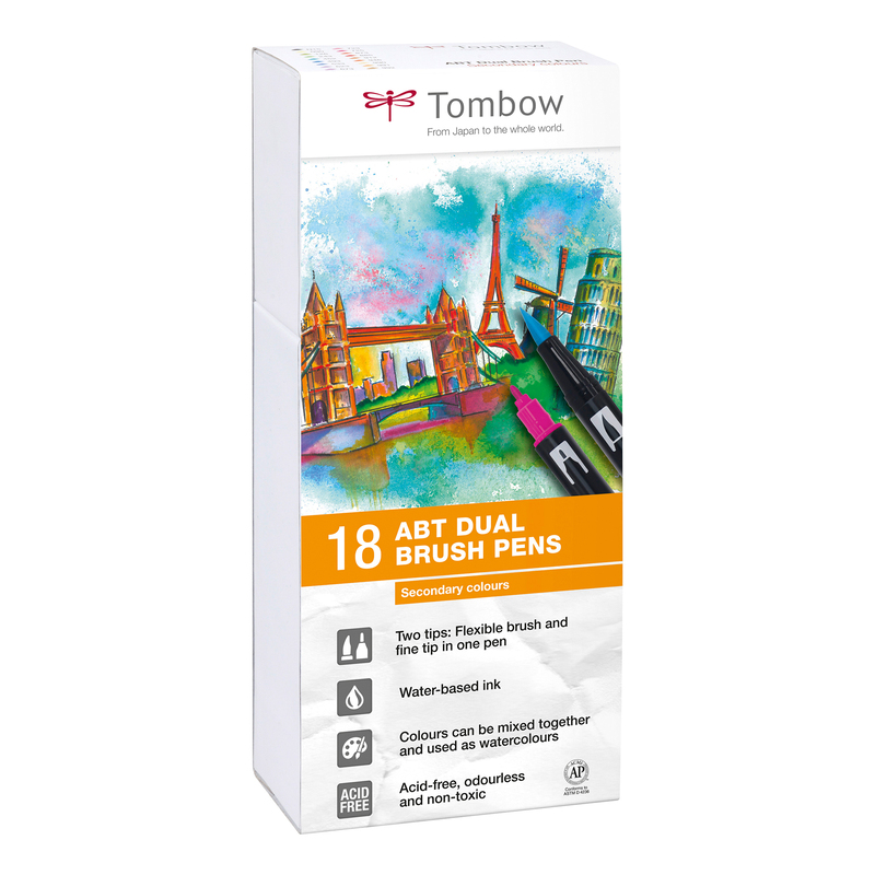 Tombow Pinselstifte ABT, 18 Stück, assortiert