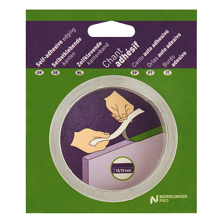 Chant mélaminé adhésif Nordlinger Pro chêne 19 mm x 5 m