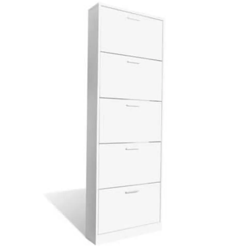 vidaXL - Houten Schoenenkast - Wit - Hout